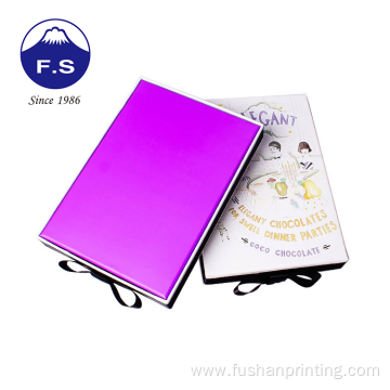 Custom base rigid gift packaging chocolate box